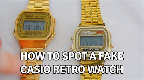 how to spot a fake casio retro watch